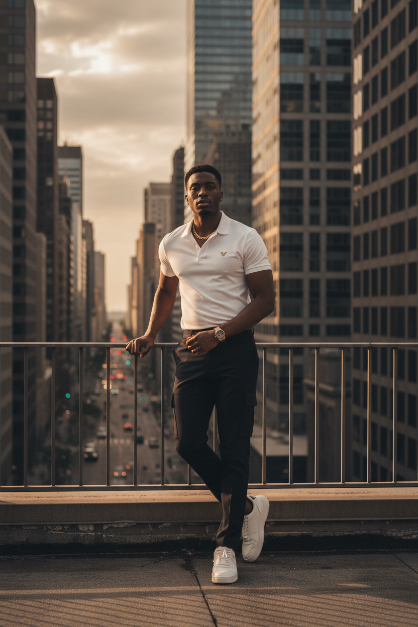 Ego Signature White Polo Lifestyle